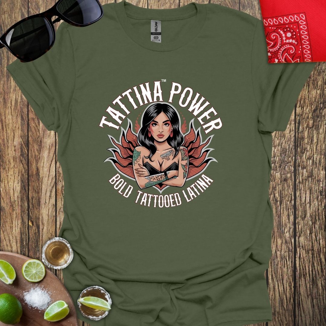 TATTINA™ Power - Bold Tattooed Latina T-shirt - More Colors Available