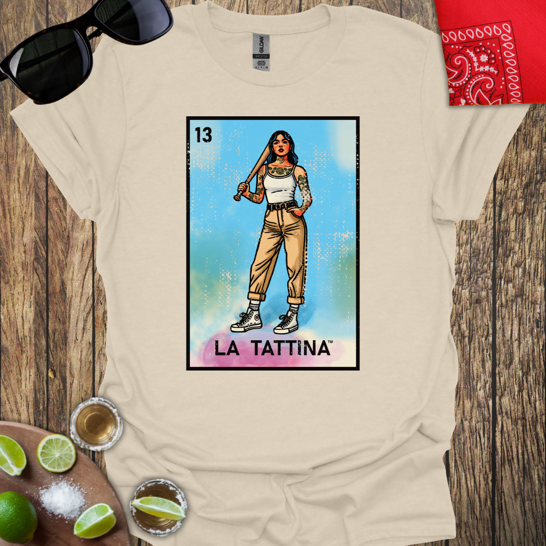 LA TATTINA™ Loteria Card Style Distressed T-Shirt - More Colors Available