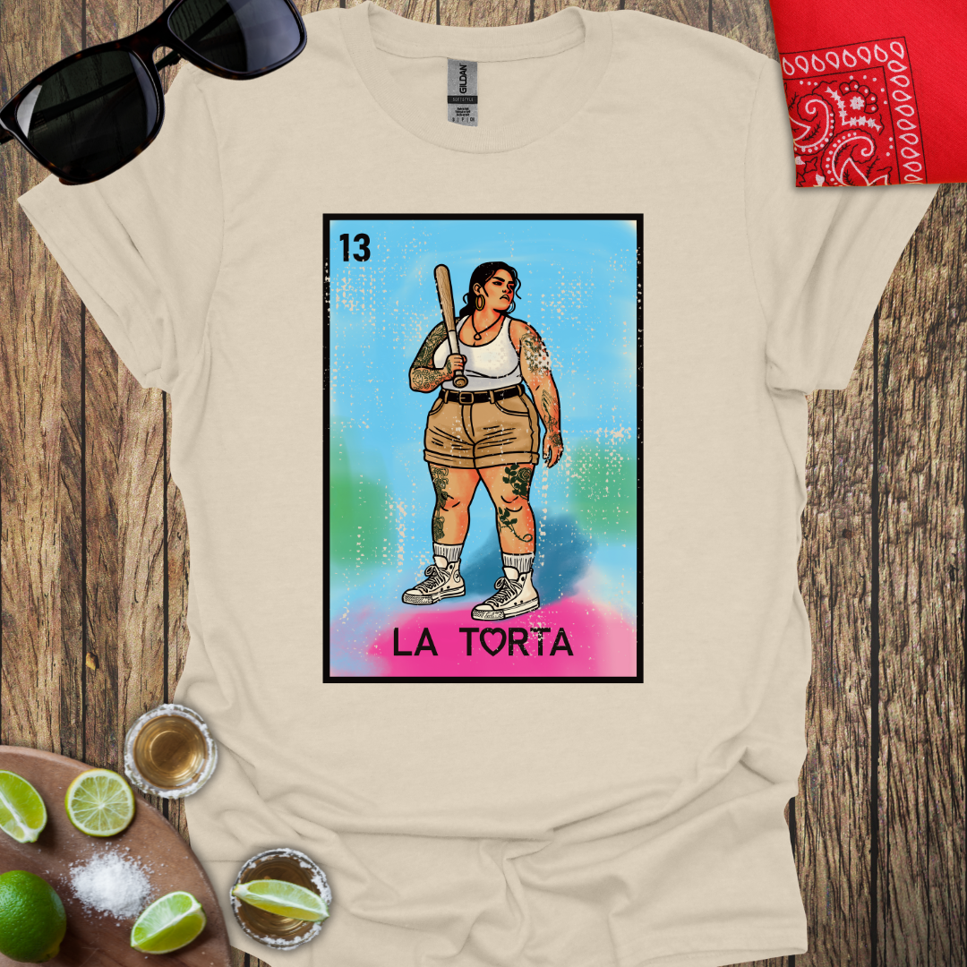 La Torta Loteria Card Distressed T-Shirt - More Colors Available